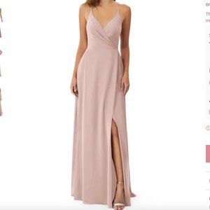 Azazie Davis in Dusty Rose (altered for someone 5'4.5" + heels)